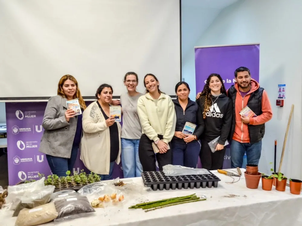 Ushuaia: Se realizó el taller "Creá tu Jardín"