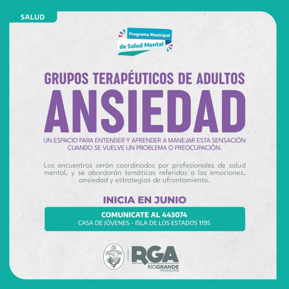 Río Grande: Se lanzan nuevos grupos terapéuticos de ansiedad en Casa de Jóvenes