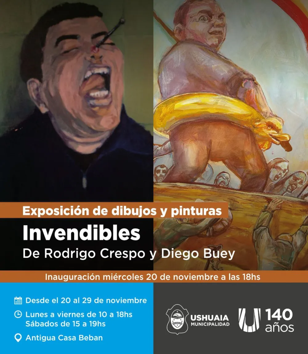 Ushuaia: Se llevará adelante la inauguración de la exposición "Invendibles" en la Antigua Casa Beban este miércoles 20