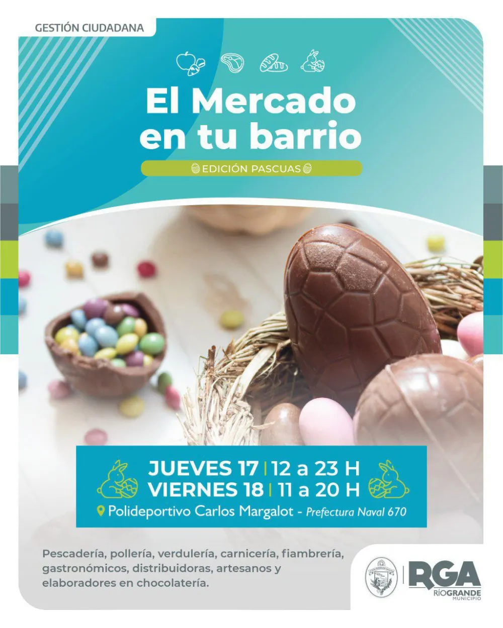 Río Grande: "El Mercado en tu barrio" Edición Pascuas tendrá precios promocionales en productos de la canasta básica