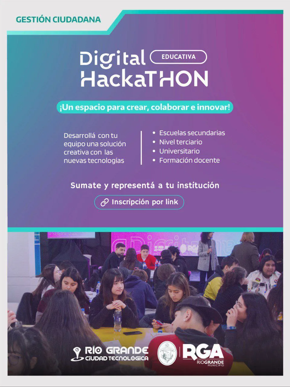 Río Grande: El Municipio invita a estudiantes a la 4° Edición de la "Digital Hackathon"