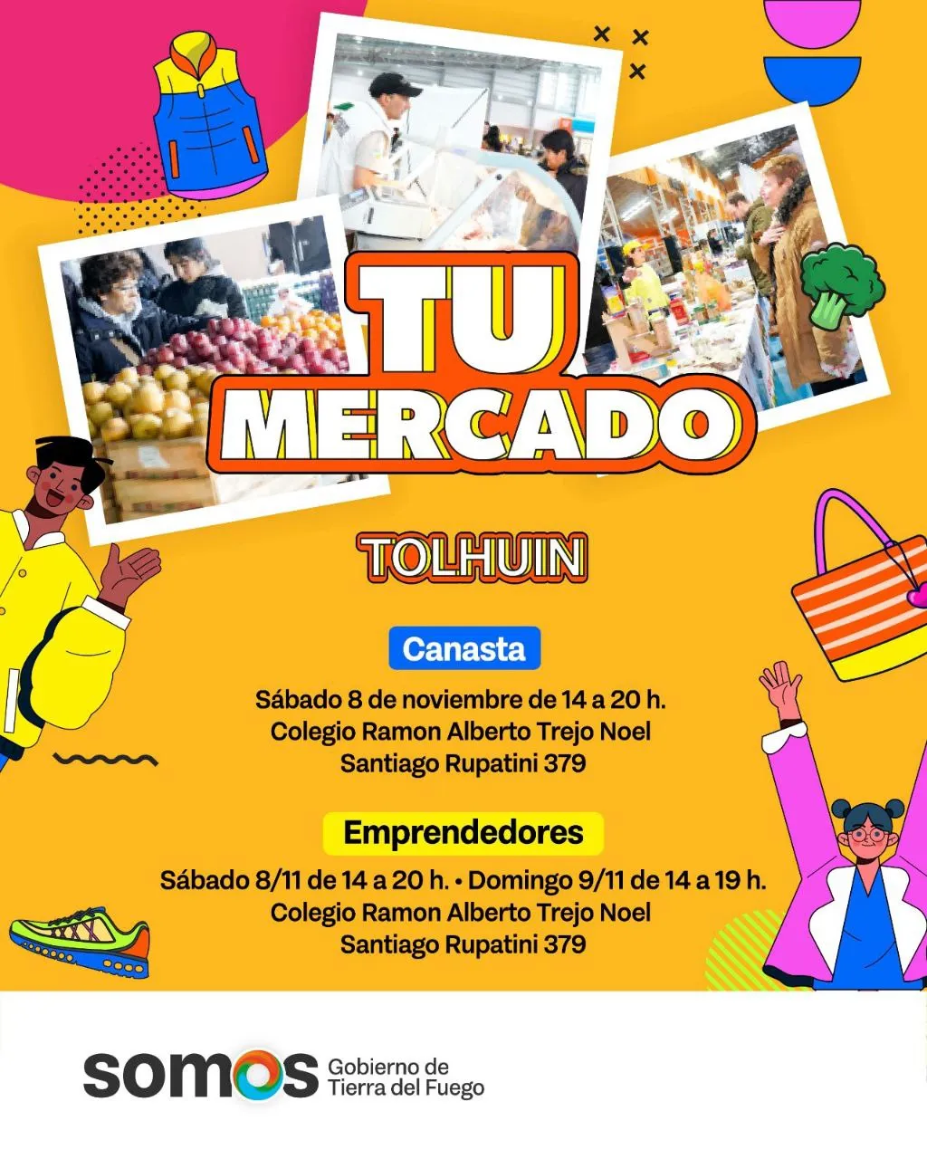 Vuelve "Tu Mercado" a Tolhuin con una propuesta renovada para toda la familia